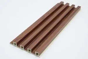 কাঠের রঙের অভ্যন্তর ডাব্লুপিসি ওয়াল প্যানেল